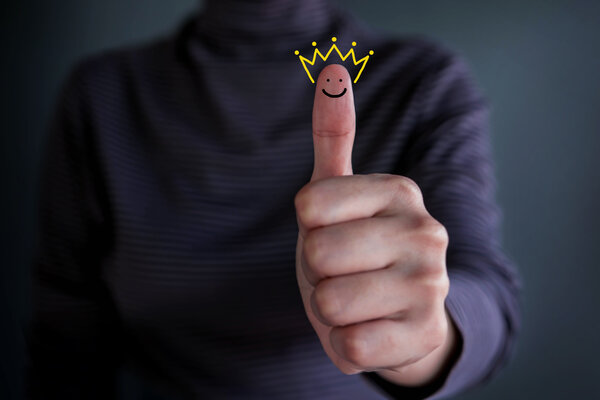 Customer Experience Concept, Best Excellent Services Rating