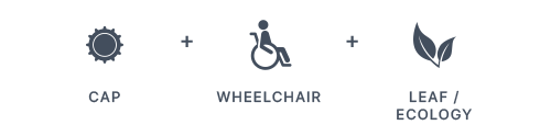 Čep za hendikep Cap for Handicap Logo Concept